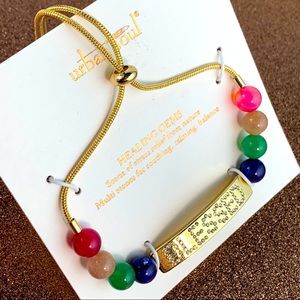 Urban Soul Adjustable Semi-Precious Stone Bracelet